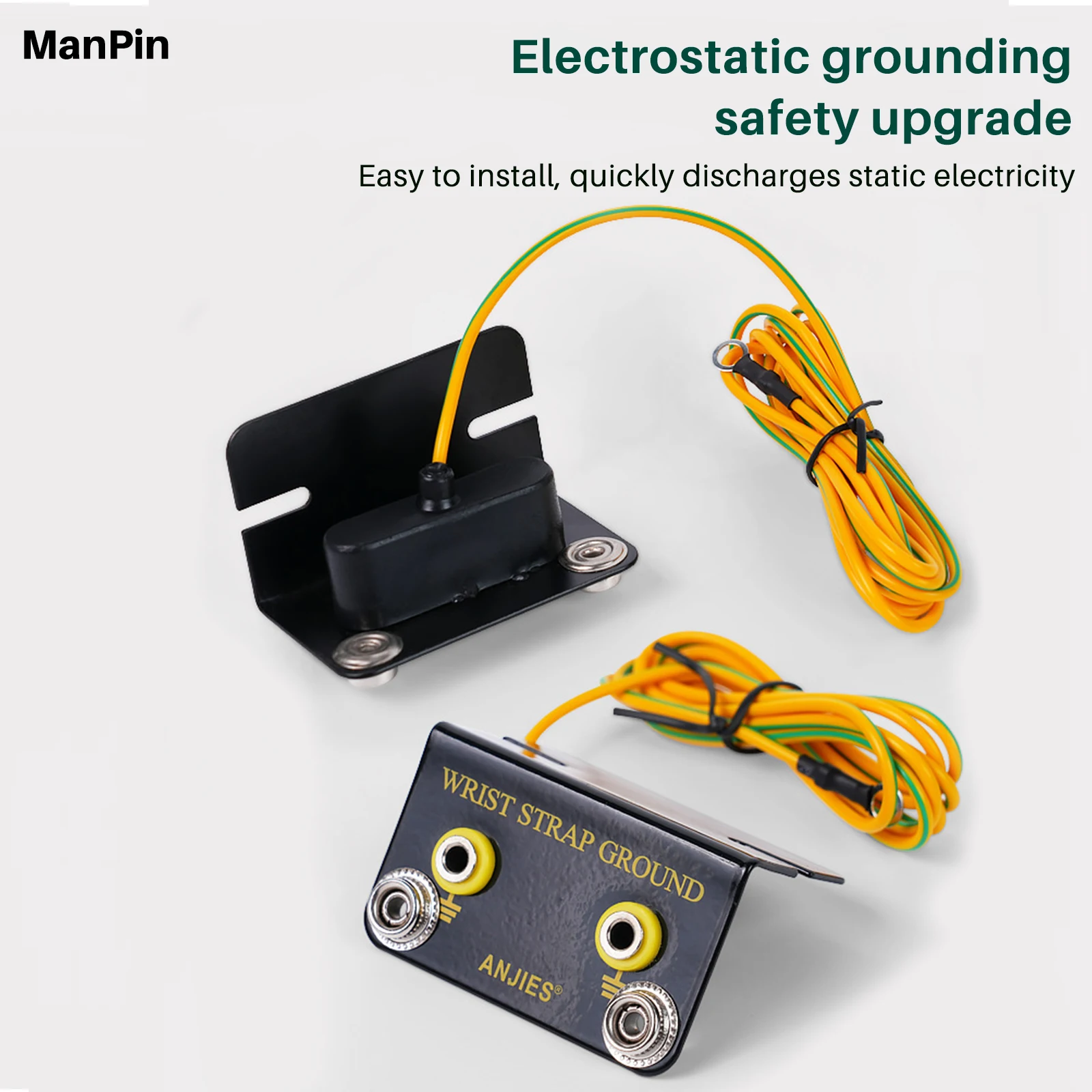 Electronics Repairs - L Shaped ESD Anti-Static Ground Socket