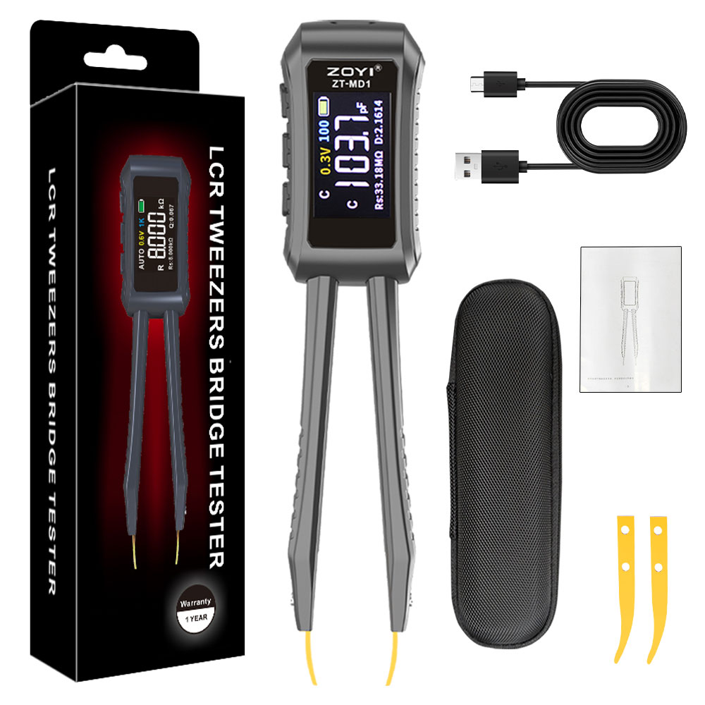 Smd Tweezer Set - ZOYI ZT-MD1 Digital Smart Tweezer LCR