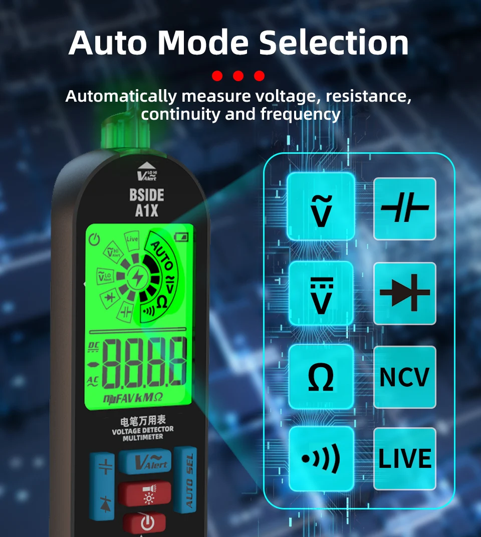 BSIDE A1/A1X Smart Digital Mul - Usb Ammeter Tester recension och pris