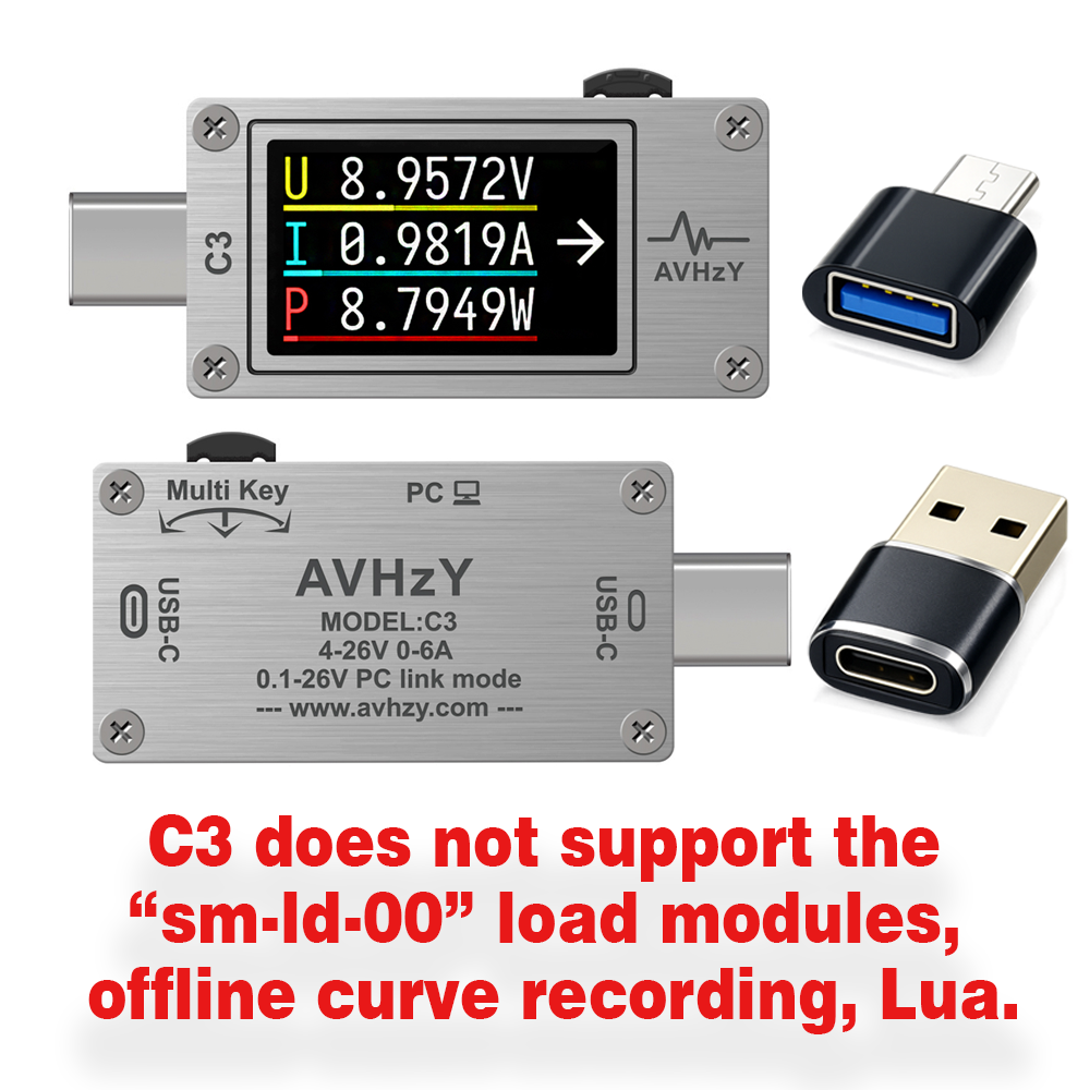 AVHzY USB 3.1 Power Meter  Dig - Usb Ammeter Tester recension och pris