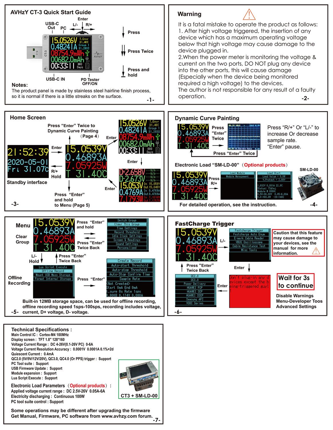 AVHzY USB 3.1 Power Meter  Dig - Usb Ammeter Tester recension och pris