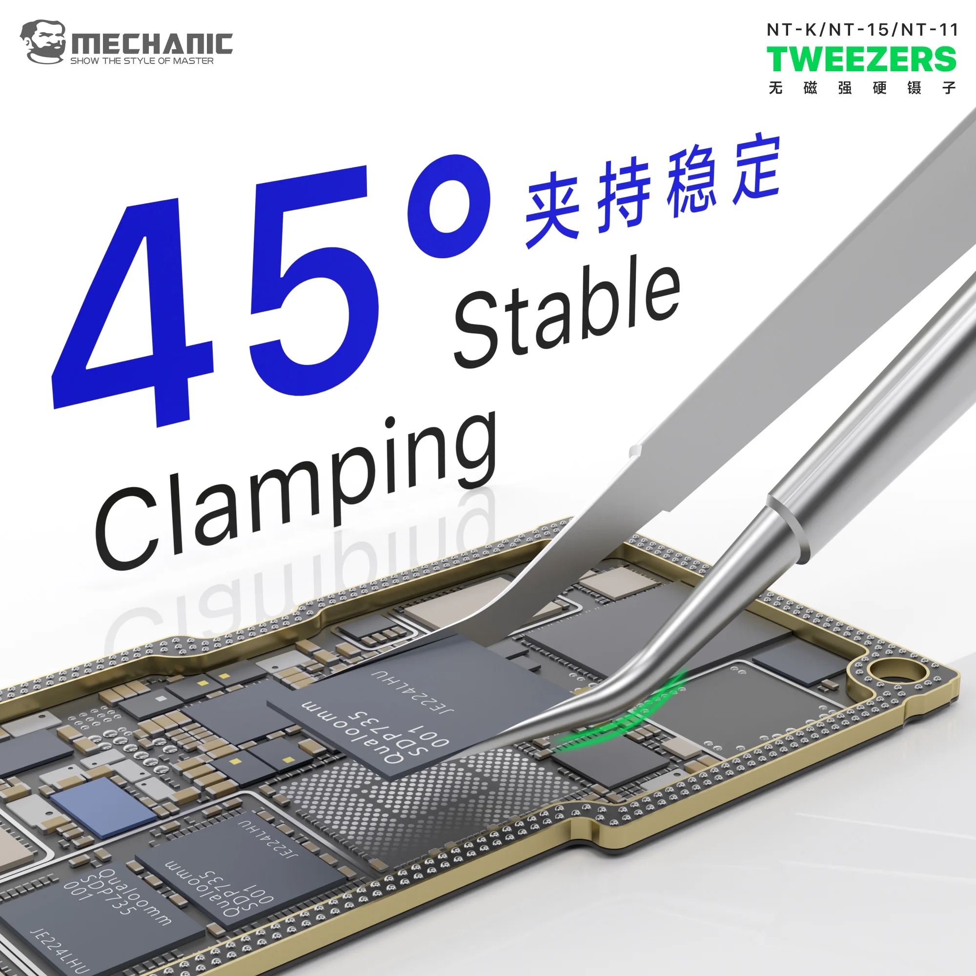 MECHANIC NT-11 NT-15 NT-k Hard - Smd Tweezer Set recension och pris
