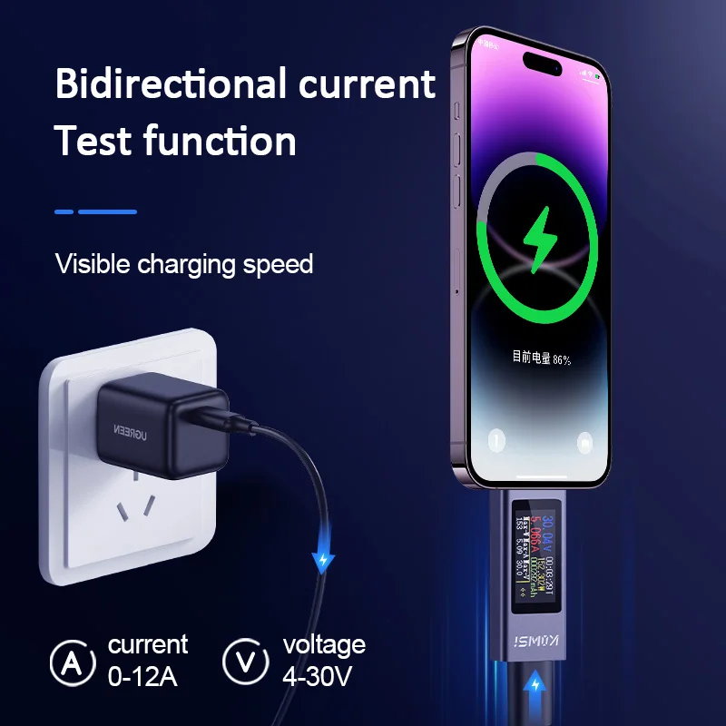 KWS-2302C Type-C USB Tester Mu - Usb Ammeter Tester recension och pris