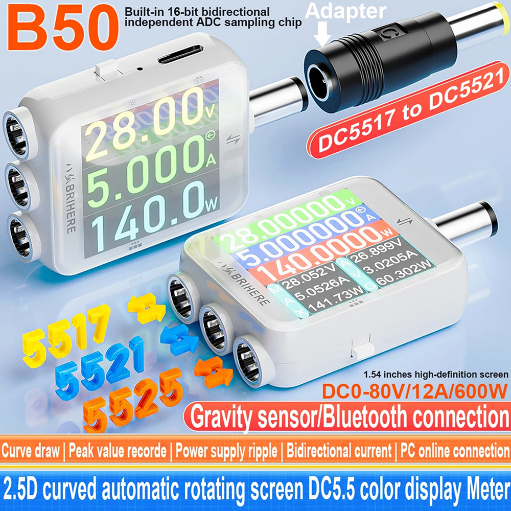 B50 DC 4.5-80V Digital Power M - Usb Ammeter Tester recension och pris