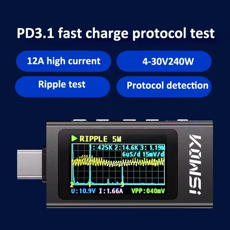 KWS-X1 Type-C Current and Volt - Usb Ammeter Tester recension och pris