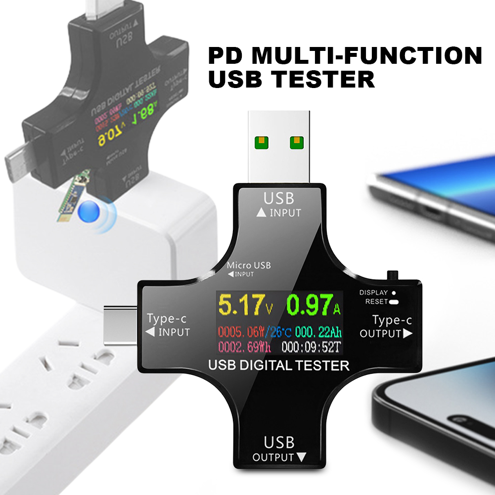 USB Tester Type-C PD Color Dig - Usb Ammeter Tester recension och pris