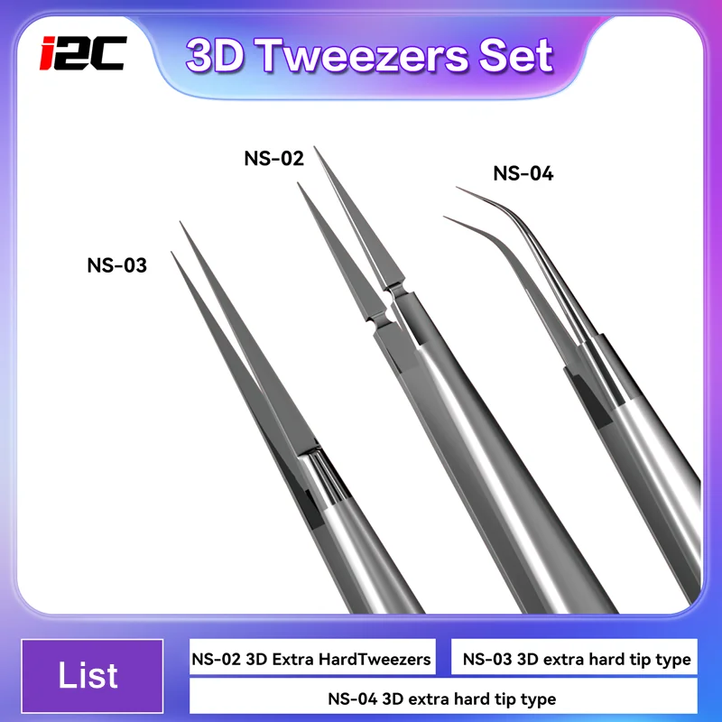I2C 3D Electronics Extra Hard  - Smd Tweezer Set recension och pris