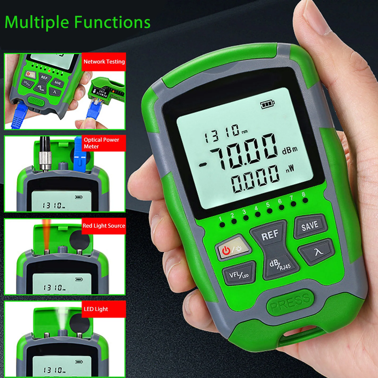 Red Light  Optic Cable Power T - Usb Ammeter Tester recension och pris