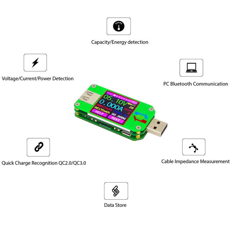 UM Series USB Color Display Te - Usb Ammeter Tester recension och pris
