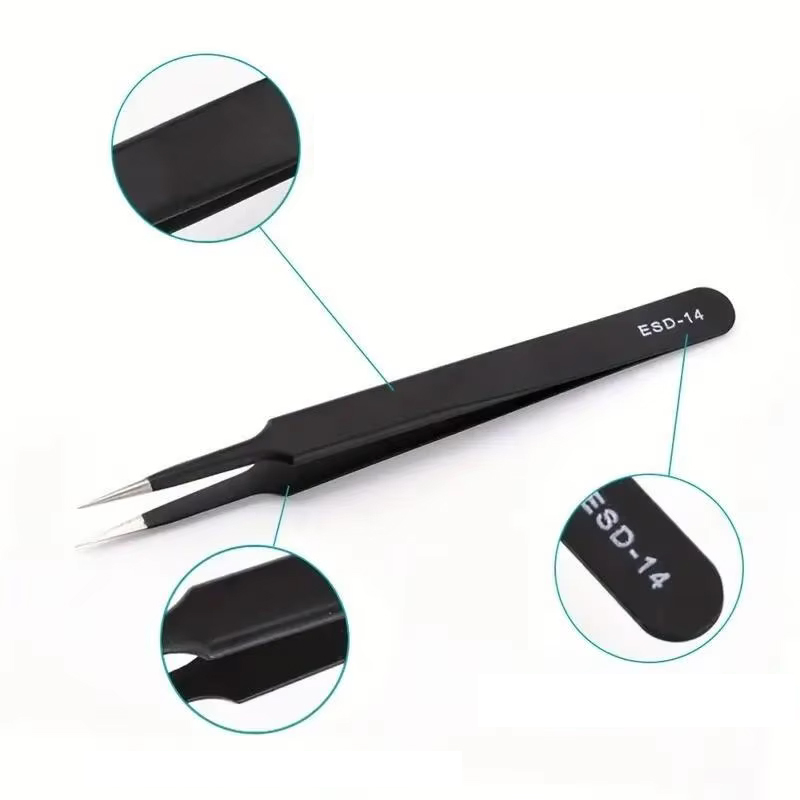 NEW 6pcs Precision Long Tweeze - Electronics Repair Equipment recension och pris
