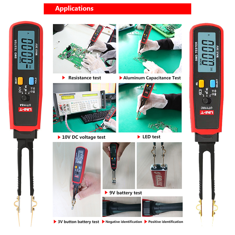 UNI-T UT116A UT116C Digital Tw - Smd Tweezer Set recension och pris