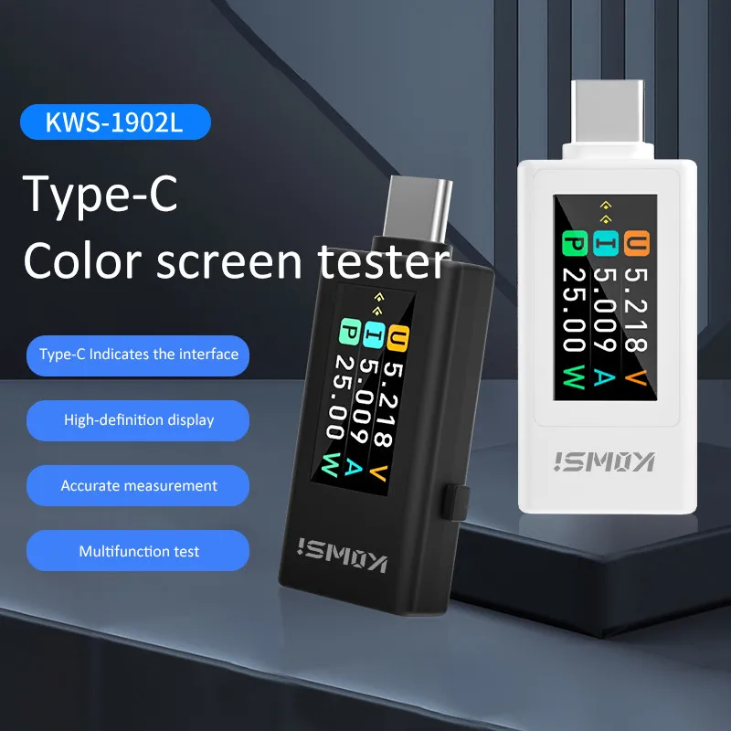 Type-C Color Screen Digital DC - Usb Ammeter Tester recension och pris