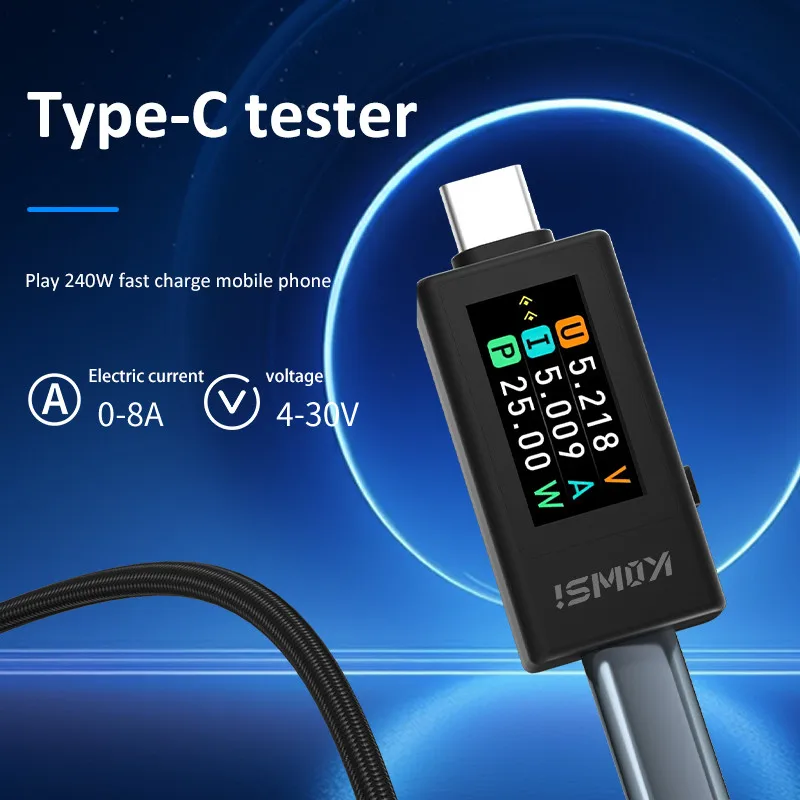 Type-C Color Screen Digital DC - Usb Ammeter Tester recension och pris