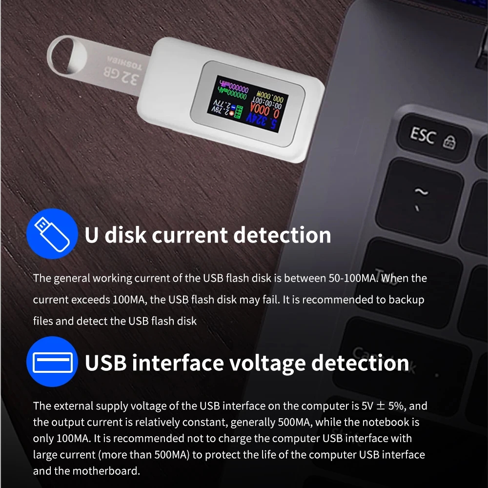 10 in 1 USB Tester DC Digital  - Usb Ammeter Tester recension och pris